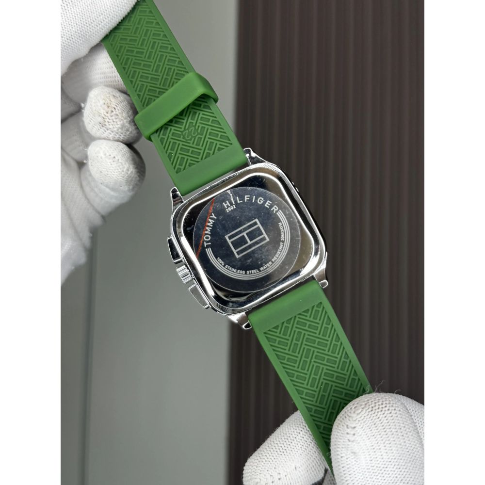 Tommy Hilfige r Copper Green Square Premium Chronograph Watch