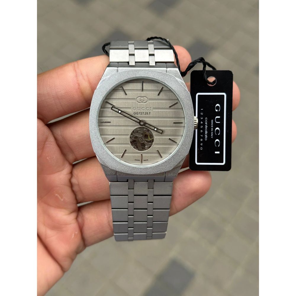 Gucci Tourbillon Automatic Silver Grey