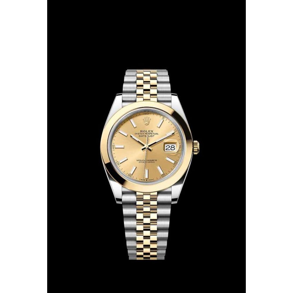 rollex_date just to tone gold