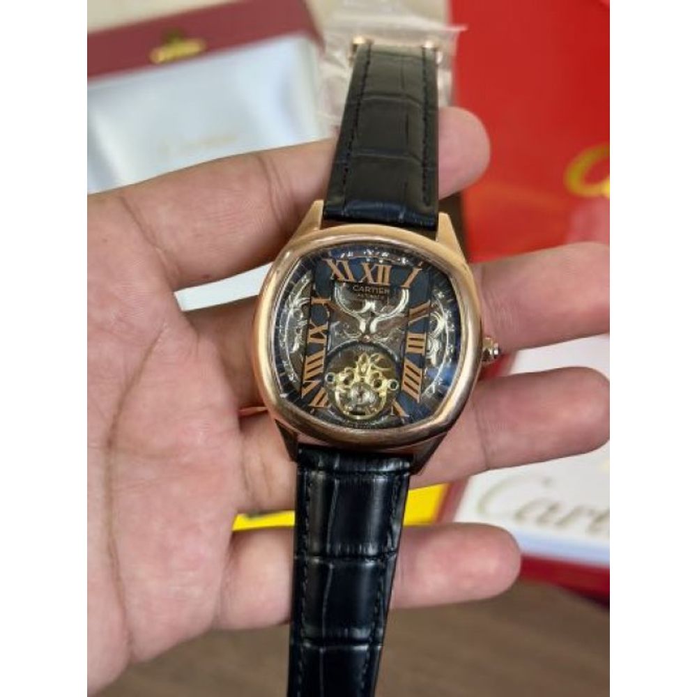 Cartiar Skeleton Tourbillion Black