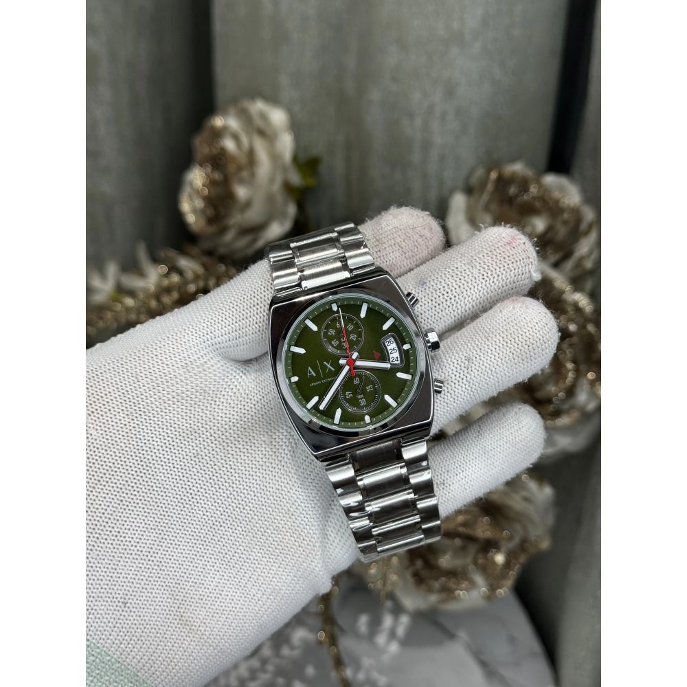 Arman i Exchange Oliver Silver Green Metal Premium Watch