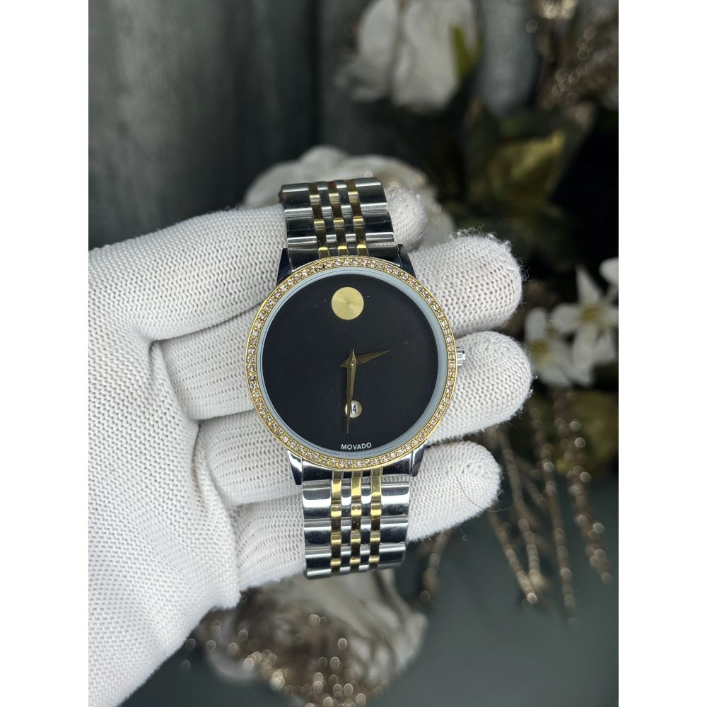 Movado Museum Classic Dual Black Diamond Premium Watch