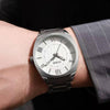 Guess Arc Champagne Round Dial Analog watch
