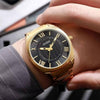 Guess Arc Champagne Round Dial Analog watch