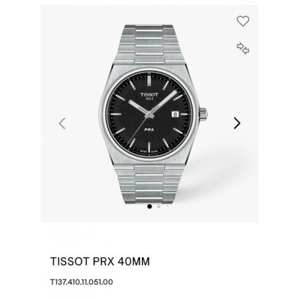 Tisot Prx Quartz Black 40mm Authentic Quality