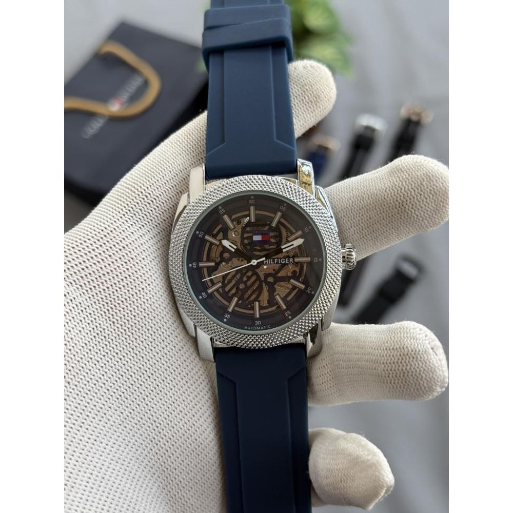 Tommmy Hilfiger Automatic Skeleton Blue