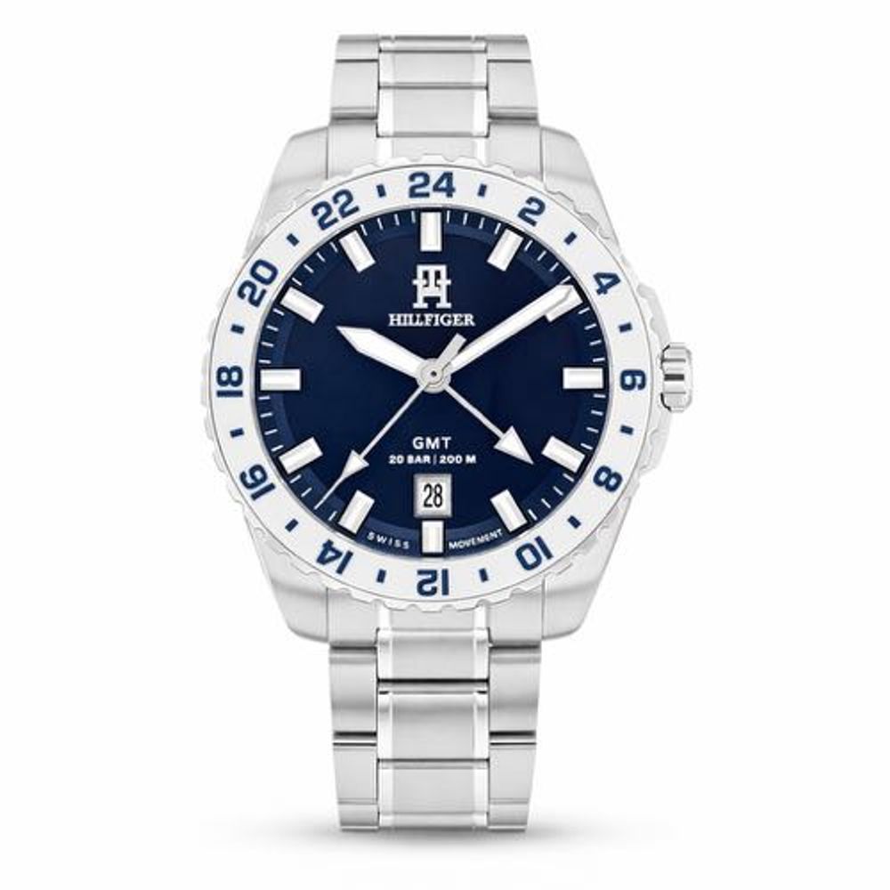 Authentic Showroom Quality Tommy TH85 GMT Stainless Steel MenSwach
