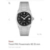 Tisot Prx Powermatic 80 Black 35mm Authentic Quality With OG Box