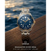Omegha Seamaster Diver 300M Automatic 2Ton-Gold-Blue