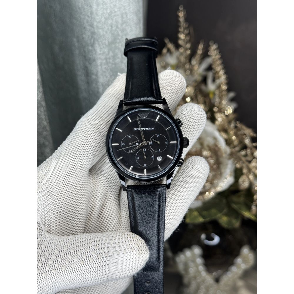 Emporio Arman i All Black Chronograph Watch
