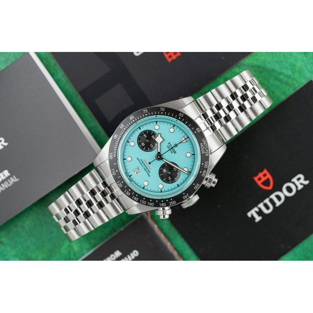 TUDO R BLACKBAY CHRONOGRAPH BLUE FLAMINGO AUTOMATIC 257