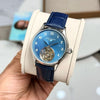 Patek Phillipe Manual Winding Tourbillon Leather Watch