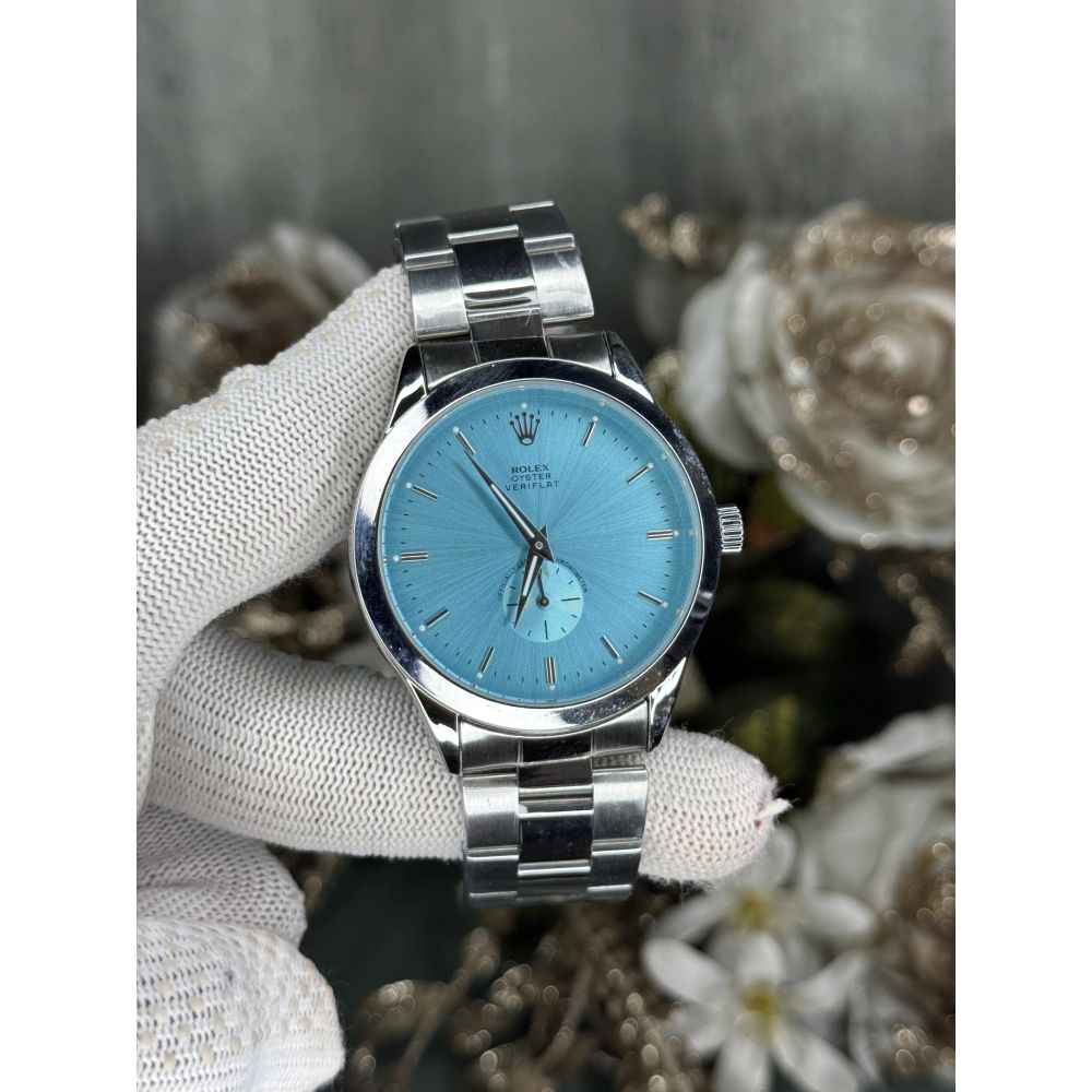 Role x Veriflat Silver Tiffany Blue Premium Watch