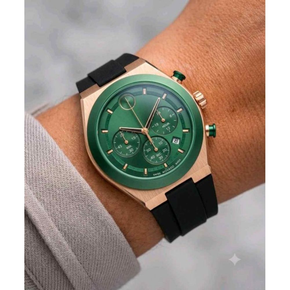 MOVADO BLACK GREEN F1012