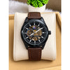 Tommy Hilfigar Automatic C Leather Belt Brown Black AT143