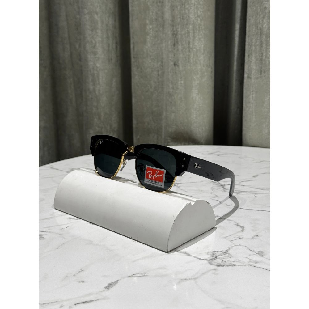RayBan Clubmaster Gold Black Premium Shades