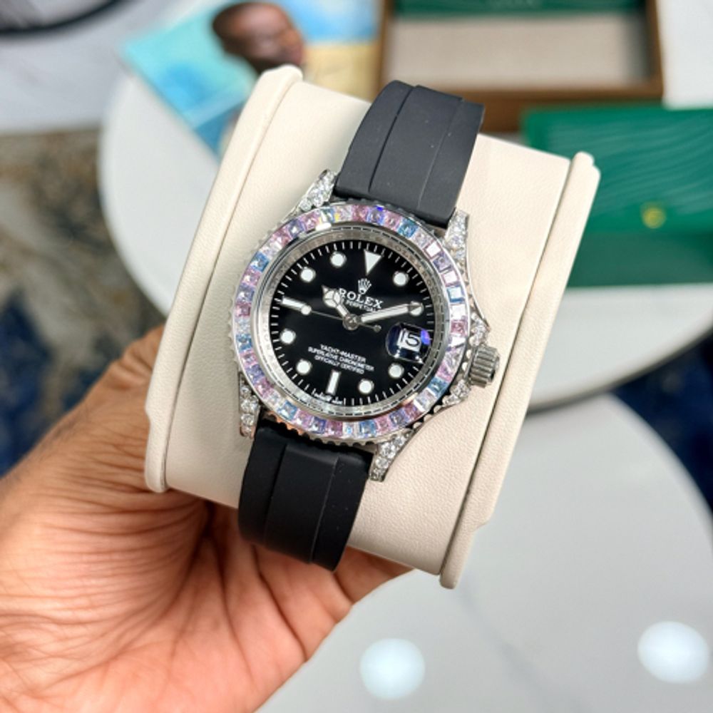 Rollex Yachtmaster Off Catalog 40MM Cotton Candy Bezel