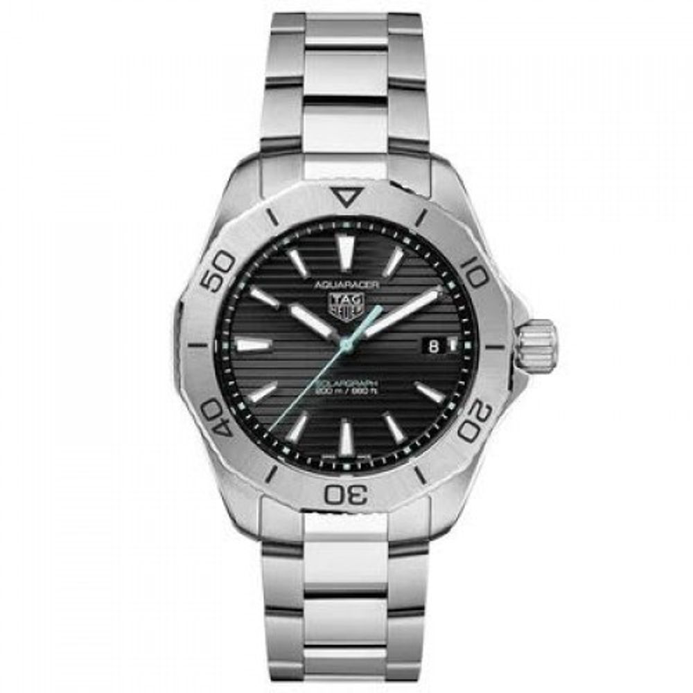 Tag Huer Aquaracer Professional 200 Solargraph Silver Black