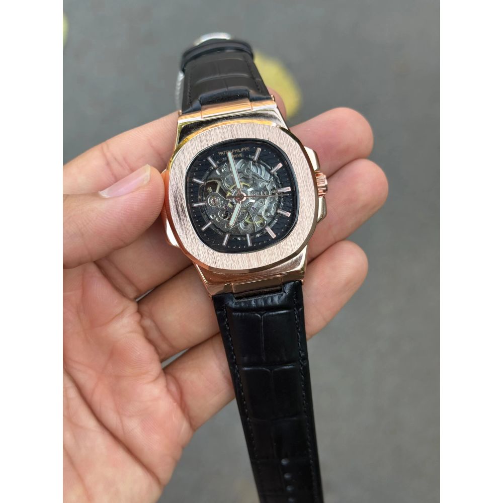 Pate k Phillipe Nautilus Leather Automatic