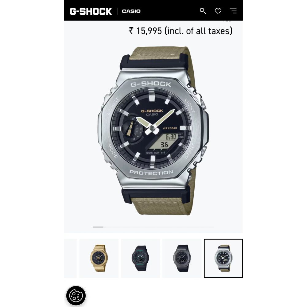 Gshock Gm2100 Beige Premium Japan Watch