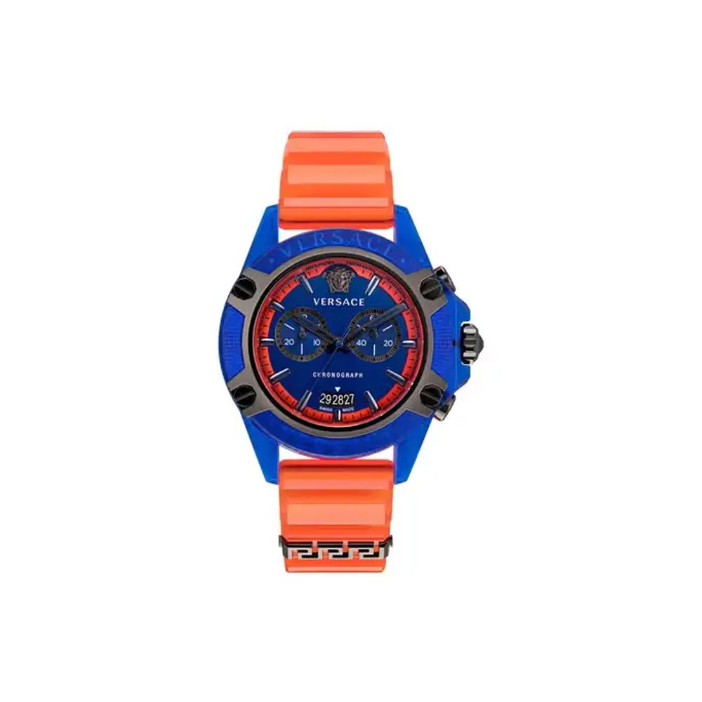 Versace VEZ700922 Icon Active Chronograph Unisex Watch Authentic Store Quality