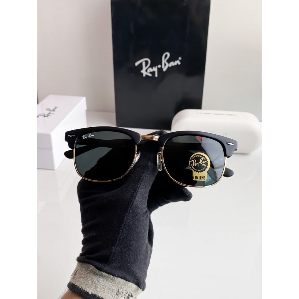 Rey ban gold black club master 3016