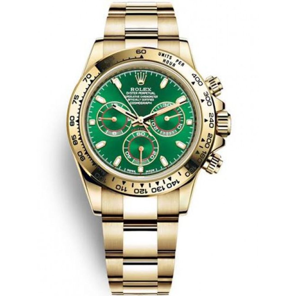 Rollex Daytona Gold Green Dial