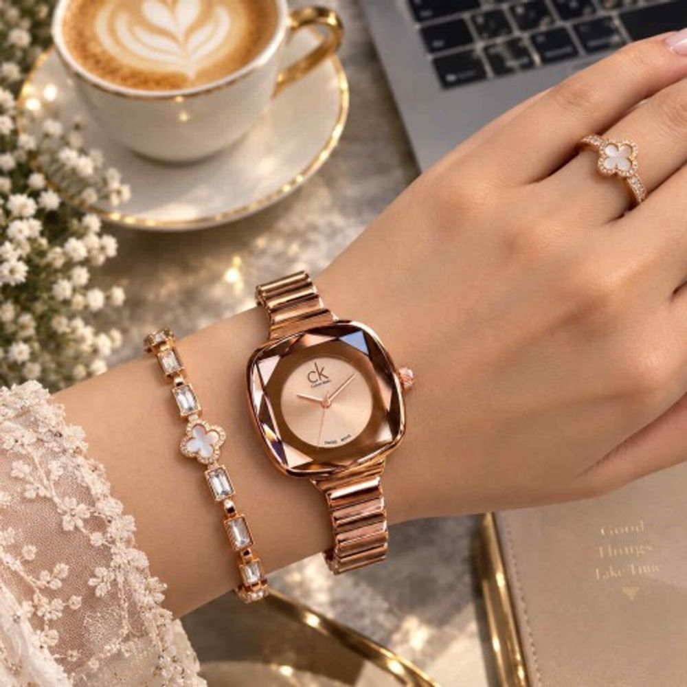 CALVIN KLINE_LADIES_ROSEGOLD