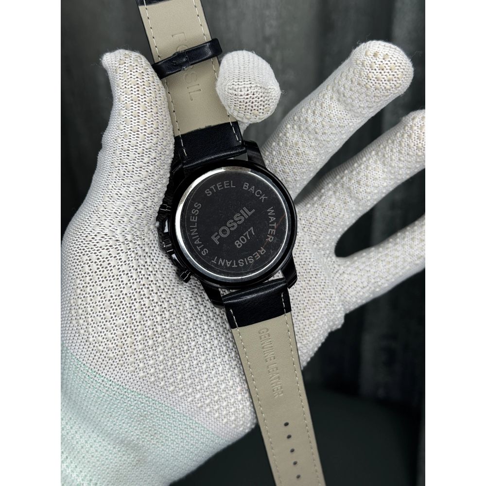 Fossil Grant All Black Chronograph Watch