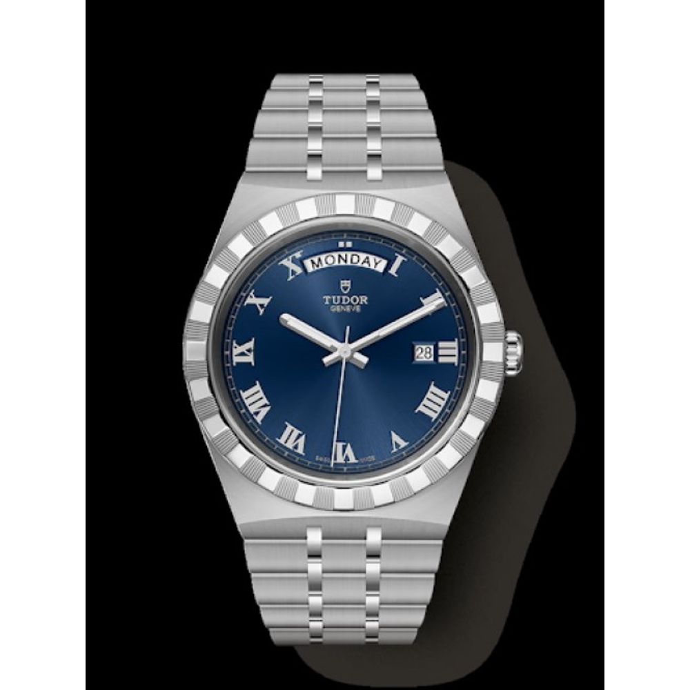 Tudor Royal Day Date Silver Blue