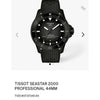 Tisot Seastar 2000 Professional 44mm Black Authentic Store Quality