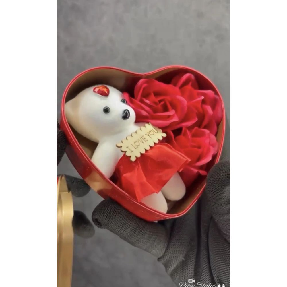 VALENTINE GIFT BOX WITH TEDDY