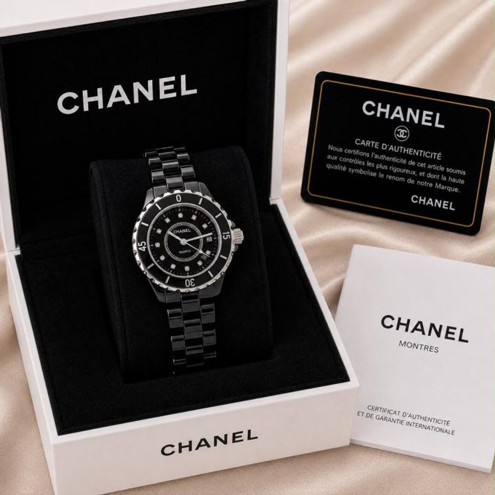 CHENNEL CERAMIC LADY HEAVY BLACK DIAMOND 1106