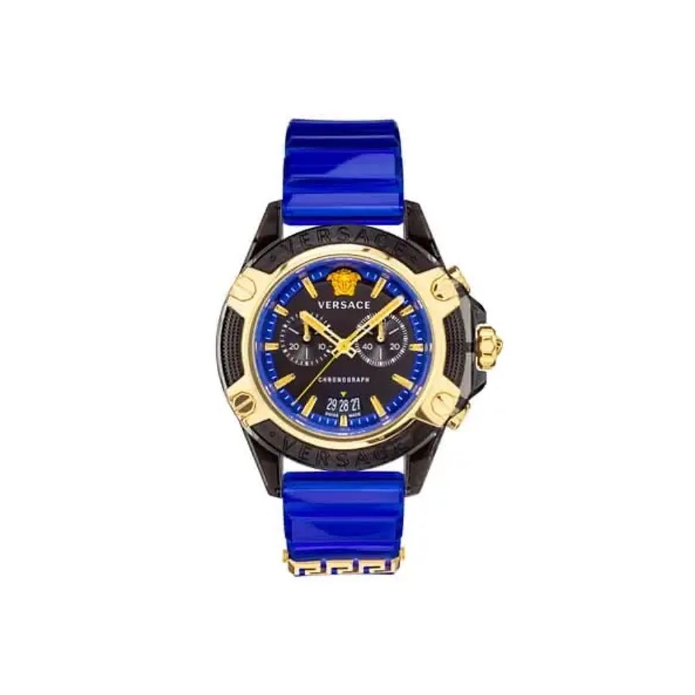 Versace VEZ700521 Icon Active Chronograph Unisex Watch Authentic Store Quality