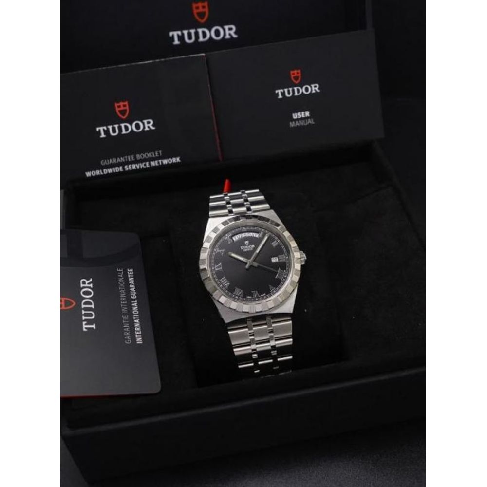 Tudor Royal automatic silver Black Roman 946