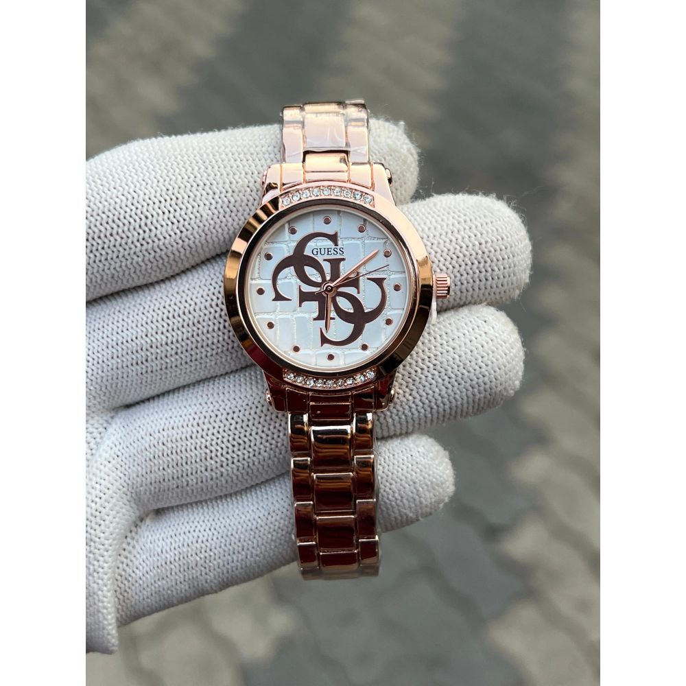 Guess Diamond Rose Gold White