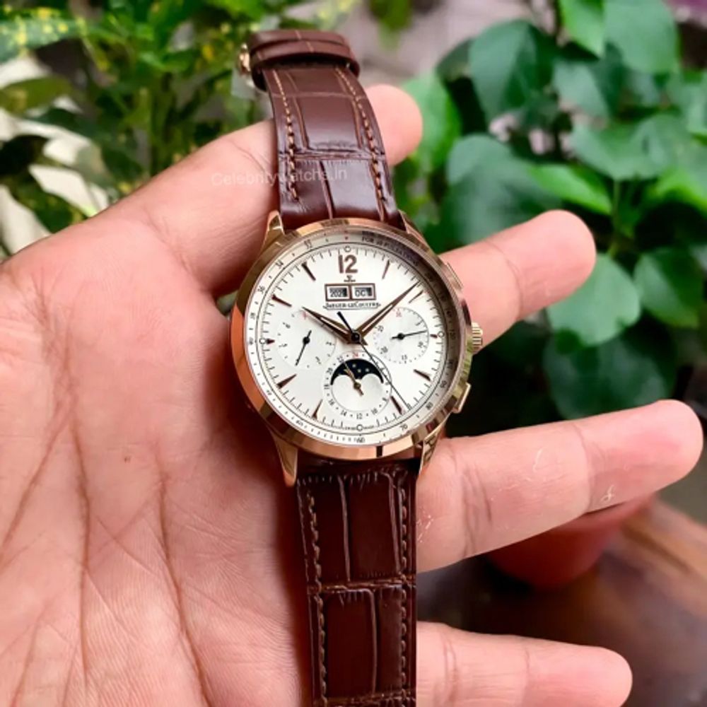 Jaegar-Le Coultre Annual Calender Brown Rose Gold