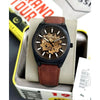 FOSIL EVERETT AUTOMATIC BROWN LEATHER AT340