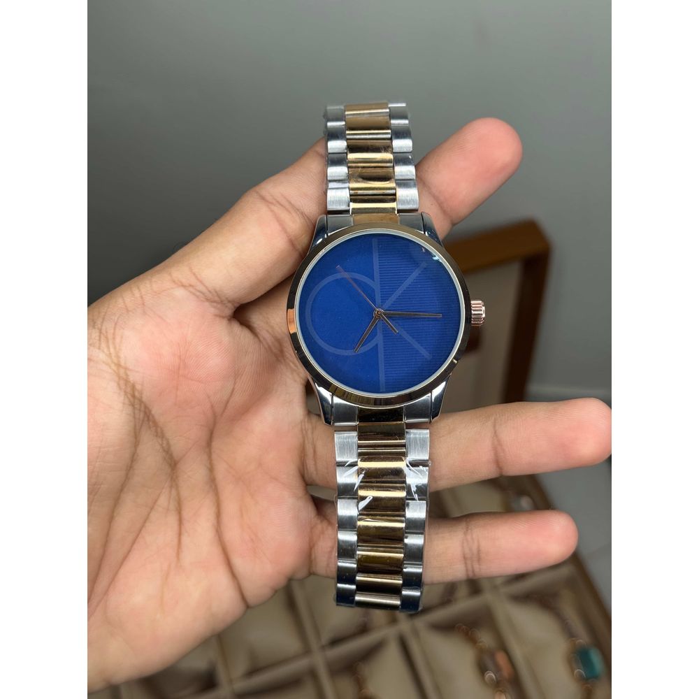 Calvin Klei n Dual Tone With Blue Premium Watch
