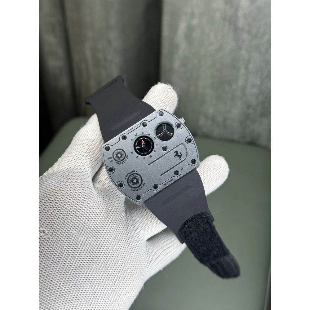 Richard Mille Ferrari Slim Silver Black Premium Watch