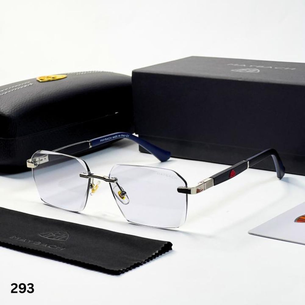 Maybac 293 silver black plano