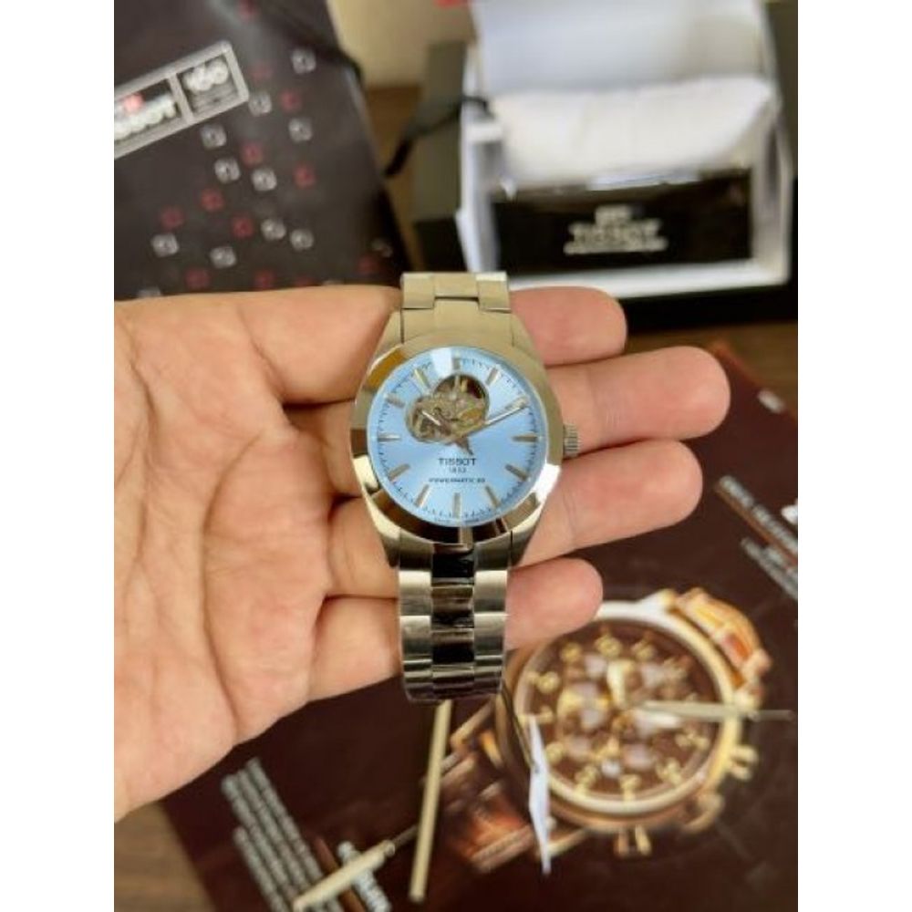 Tisot Powermatic 80 Open Heart Sky Blue