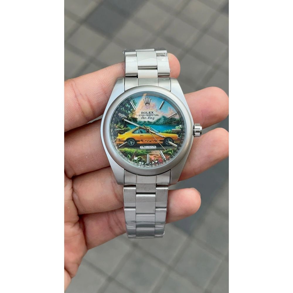 Role x Oyster Perpetual Air King Custom Hand Painted