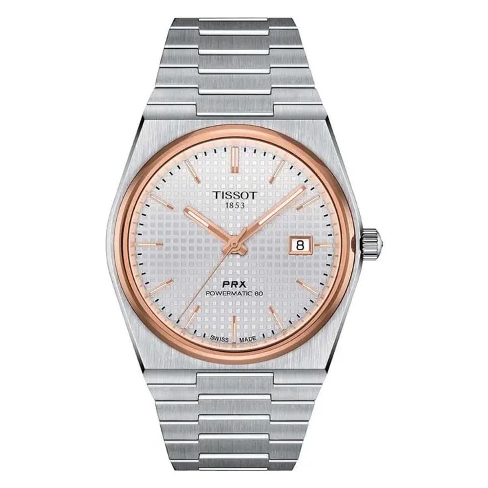 Tissot PRX PowerMatic 80 Rosegold Bazel