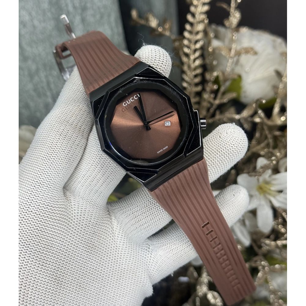 Gucc i All Brown Quartz Premium Watch