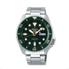 Seiko Sports 5 Day Date Silver Green