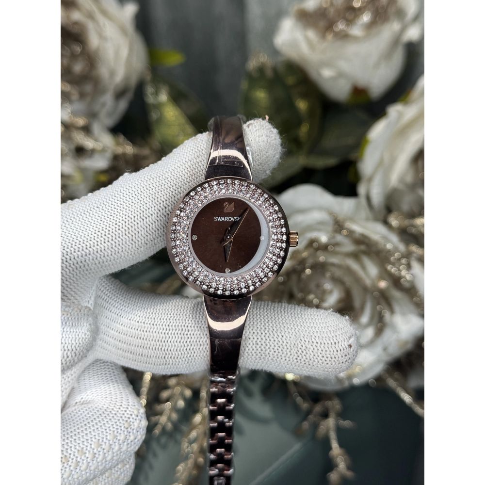 Swarovsk i Copper Brown Premium Ladies Watch