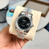 Zr Rollex date just 41mm stainless steel black dial