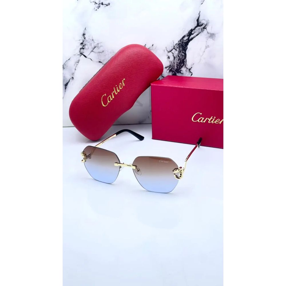 Cartier 8822 gold brown blue