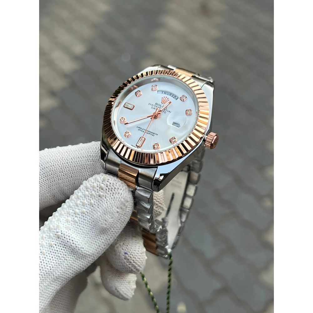 Rolex Two Tone Diamond White